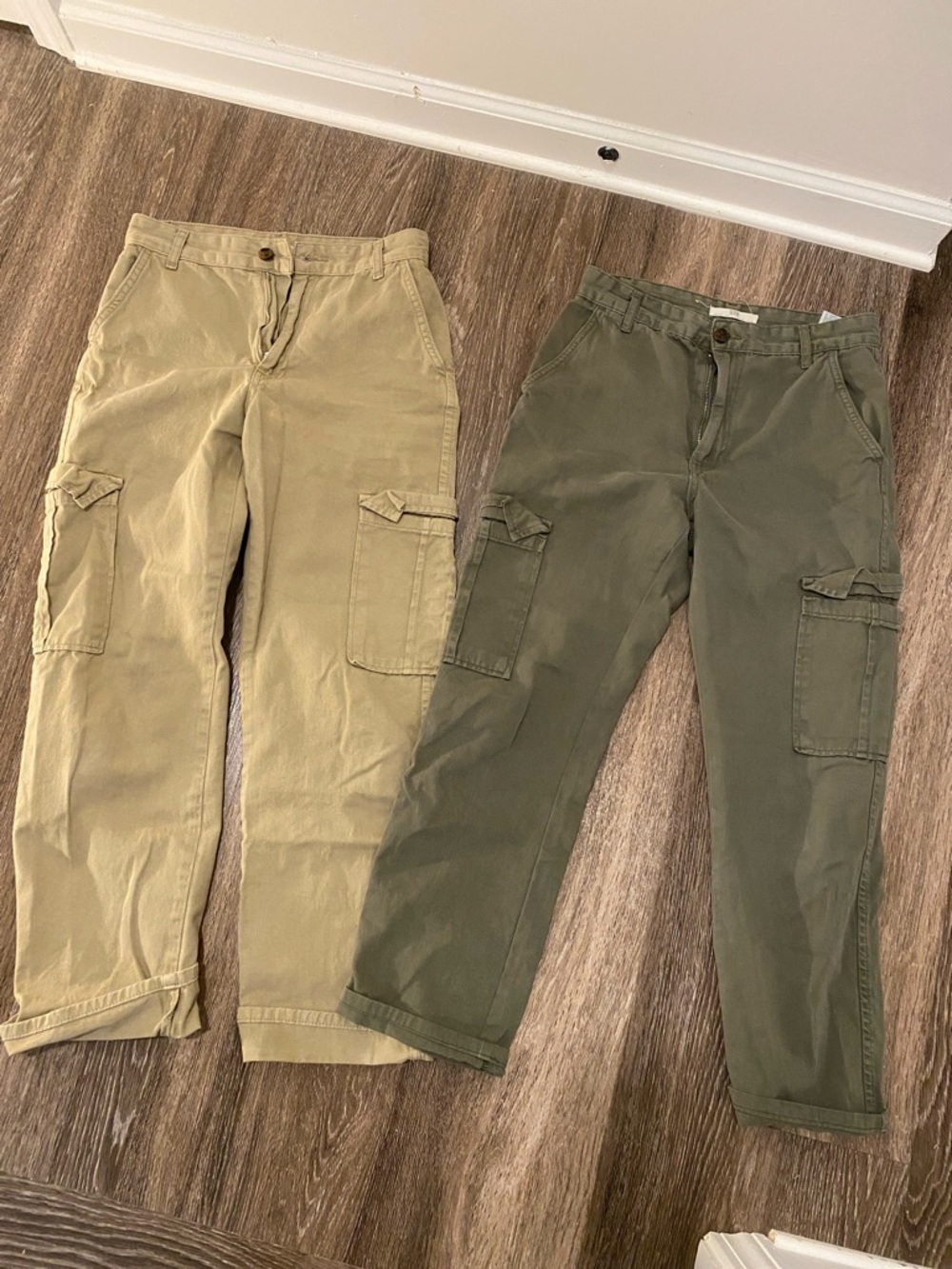 Women’s Cargo Pants - Olive and Khaki